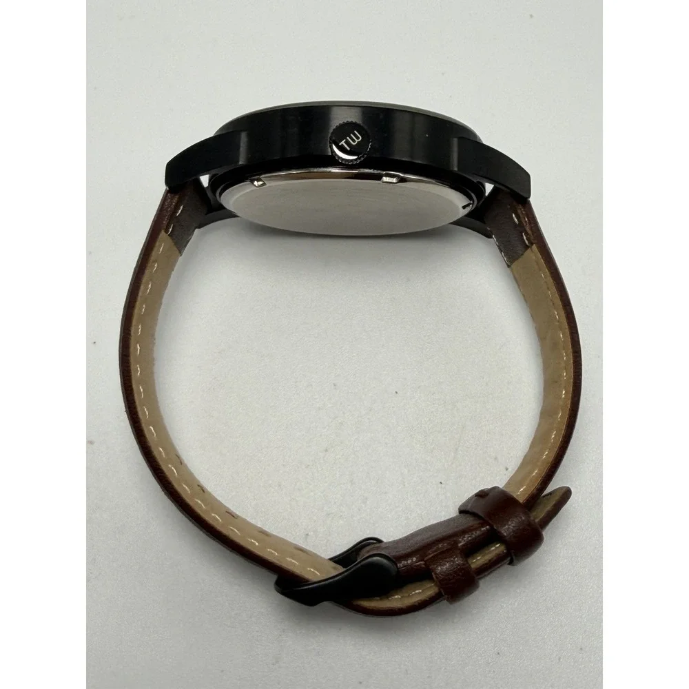 TruWood Voyager Napoleon Mens Watch New Battery 41MM 8